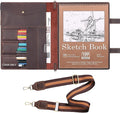 Robrasim Handmade Leather Sketchbook Cover, Artist Sketch Pad Holder by Robrasim