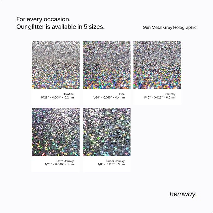 Hemway Eco Friendly Biodegradable Glitter 100g / 3.5oz Bio Cosmetic Safe - Image 3