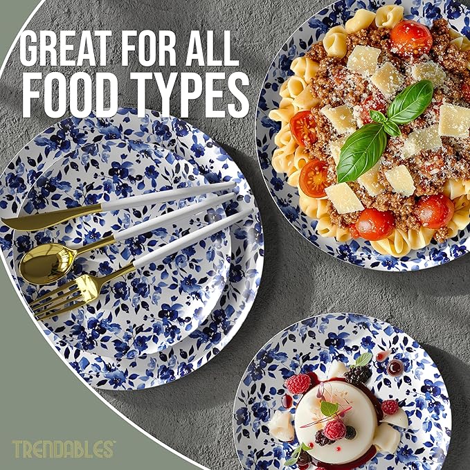 Trendables Heavy Duty Paper Plates Set - Image 4