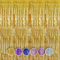 QRabbit 4 Pack Foil Fringe Curtains, Backdrop Curtain by QRabbit