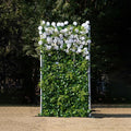 Artificial Flower Wall Panels, Luxury 5D Silk Floral Backdrop Decor by Unknown