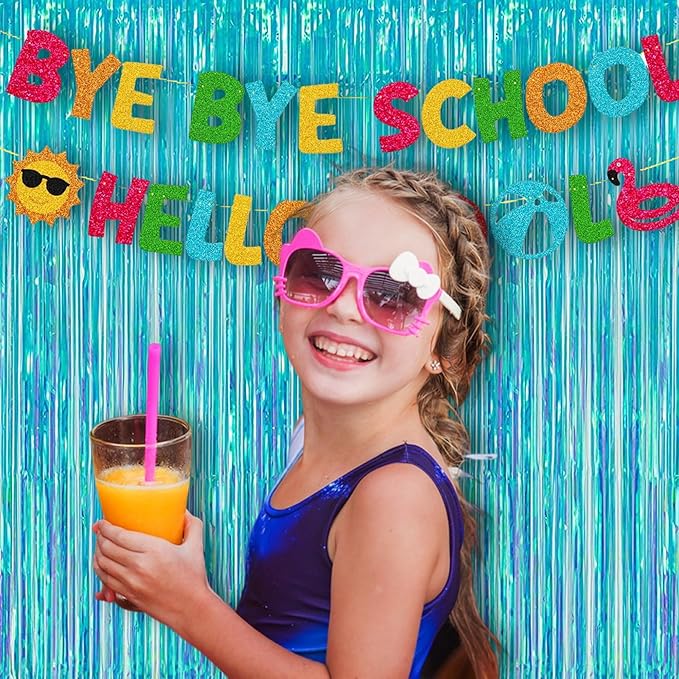 BRAVESHINE Party Decorations Iridescent Foil Fringe Backdrop - Image 2