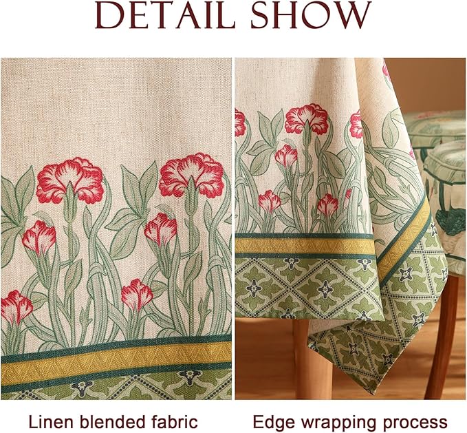 patdrea Designer Green Table Cloth - Image 4