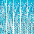 GOER 3.2 ft x 6.5 ft Metallic Tinsel Foil Fringe Curtains Party Photo Backdrop by GOER