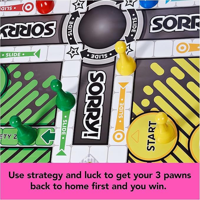Giant SORRY! Classic Family Board Game Indoor Outdoor Retro Party Activity - Image 4