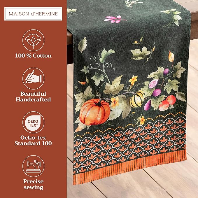 Maison d' Hermine Table Runner 100% Cotton Double Layer Table Runners 108 - Image 2