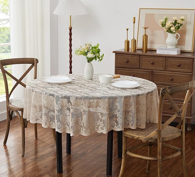 LinenZone Linen Round Tablecloth by LinenZone