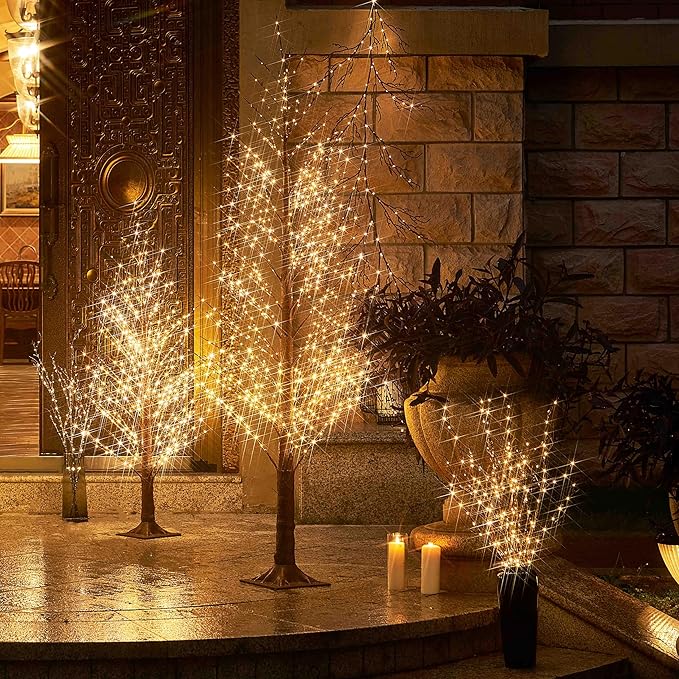 Hairui Lighted Brown Twig Branches Plug in - Image 6