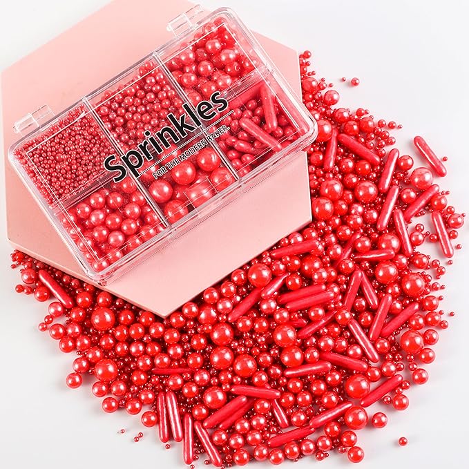 Kasvan Red Mix Sugar Sprinkles - Image 6