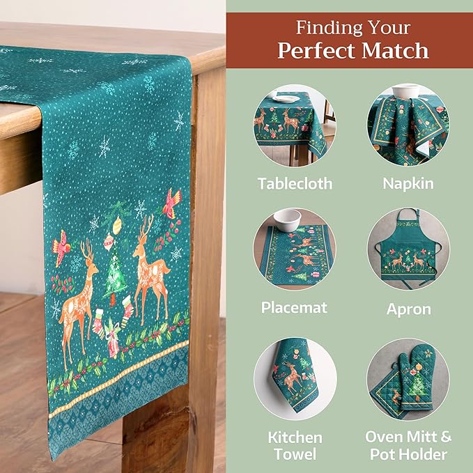Maison d' Hermine Table Runner 100% Cotton Single Layer Table Runners 108 - Image 5