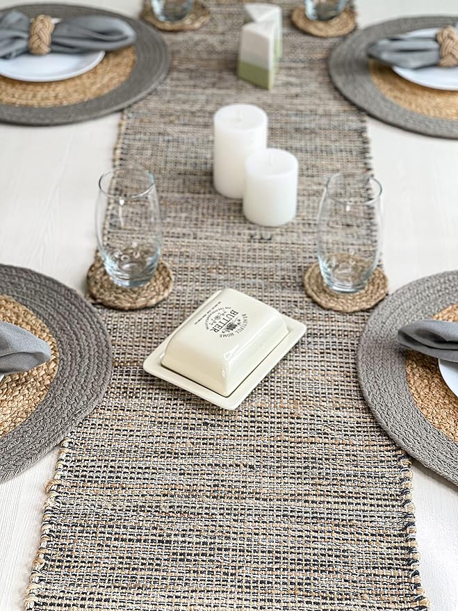 Chardin home Natural Jute Table Runner 13x72 Inch – Vintage Boho Rustic Table - Image 7