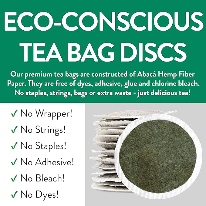FGO Organic Moringa Tea, Eco-Conscious Tea Bags, Resealable Bag, Caffeine Free - Image 5