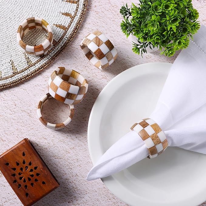 Rustic Napkin Rings Setof 12 - Image 2