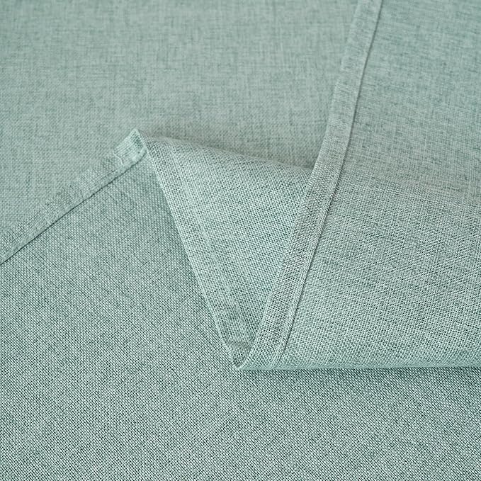 NLMUVW Sage Green Linen Tablecloth Rectangle 6ft, Rustic Textured Table Cloth - Image 7