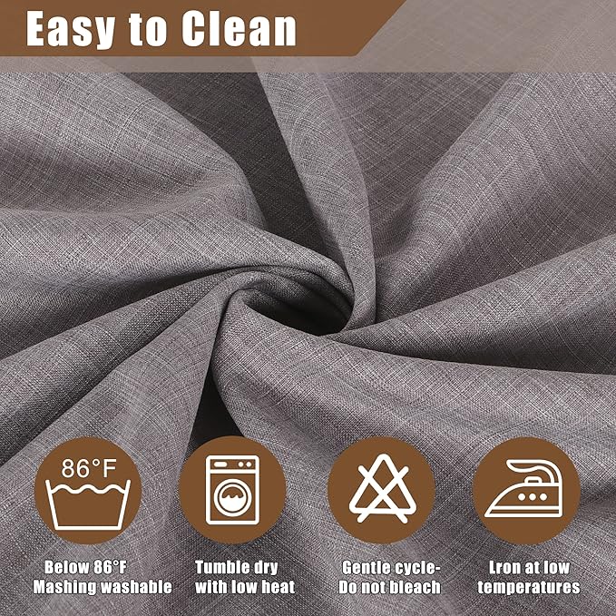 Fitable Faux Linen Tablecloths Rectangle 60 x 120 Inch - Image 5