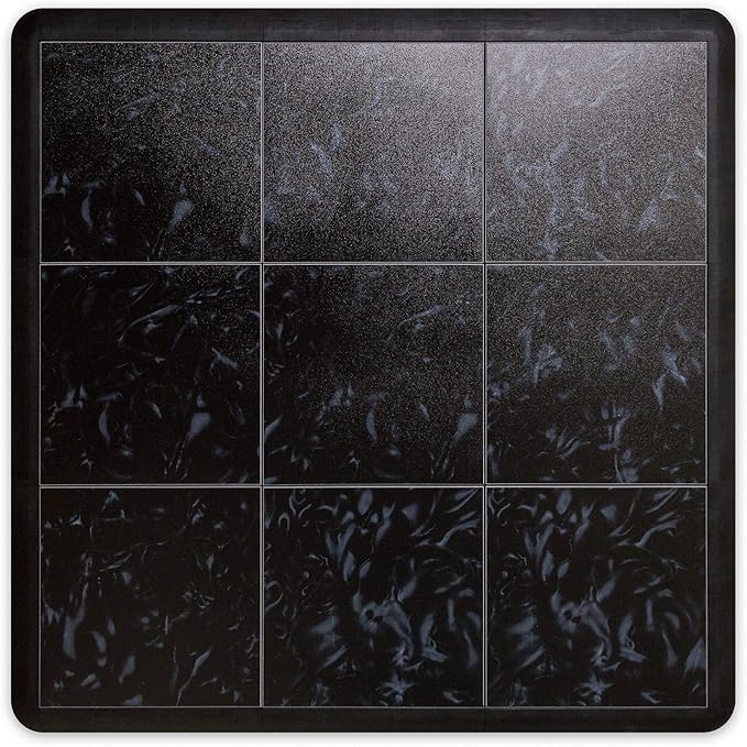 Big Floors 3X3LUXBLAKFLOOR Modular Interlocking Lightweight Plastic Dance Floor - Image 2