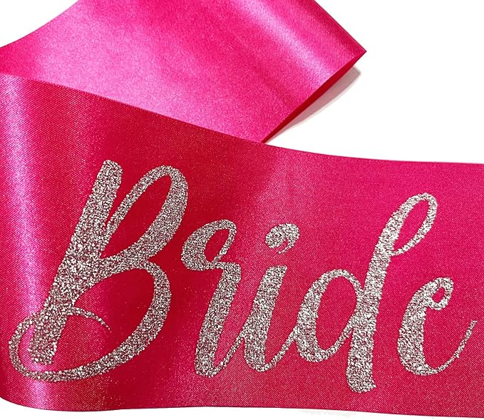 Bride to Be Sash Pink, Bride Sash Bachelorette Party Bridal Shower Sashes - Image 4