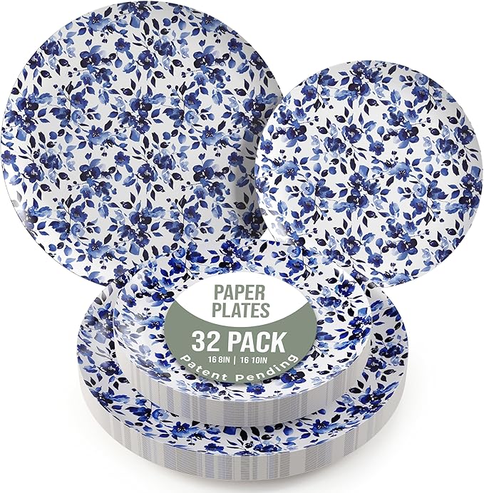 Trendables Heavy Duty Paper Plates Set by Trendables