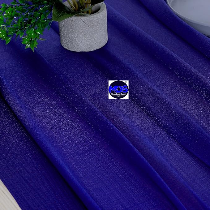 MDS 2 Pack 10ft Chiffon Table Runner 29 x 120 Inches Sheer Wedding Runner - Image 5
