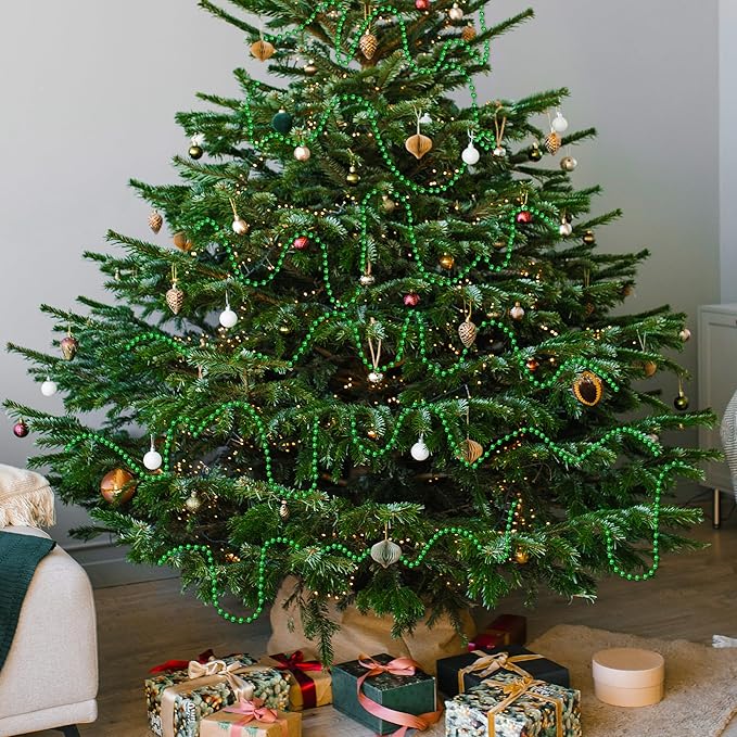 100 Feet Christmas Bead Garland, Plastic Garland Tree Decoration, Hanging Beads - Image 4