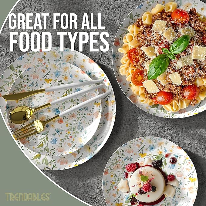 Trendables Heavy Duty Paper Plates Set - Image 4