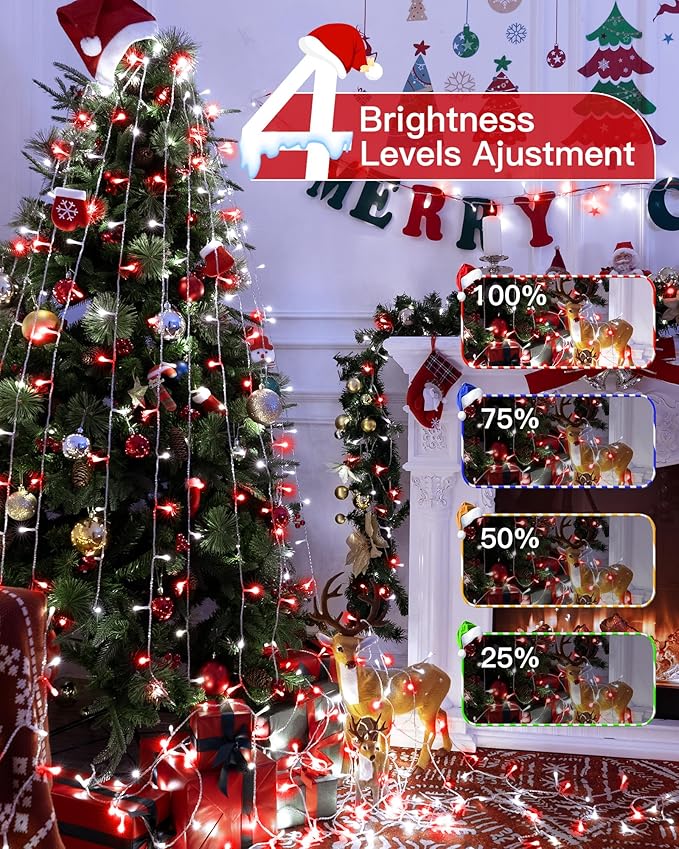 196FT 600LED Christmas Lights Outdoor Waterproof, String Light - Image 4