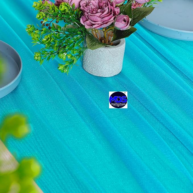 MDS 2 Pack 14ft Chiffon Table Runner 29 x 170 Inches Sheer Wedding Runner - Image 2