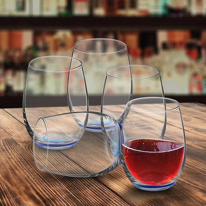 DISCOUNT PROMOS Stemless Wine Glasses by ARC 5.5 oz. Set of 12, Bulk Pack - Image 8