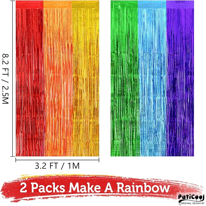 Rainbow Streamers Party Decorations - Image 3