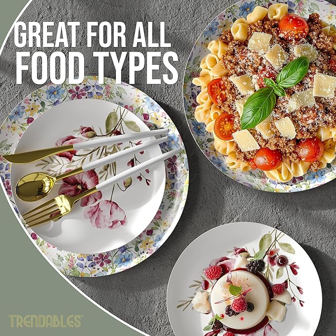 Trendables Heavy Duty Paper Plates Set - Image 4