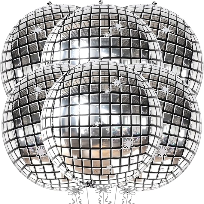 KatchOn, Big Silver Disco Ball Balloons by KatchOn