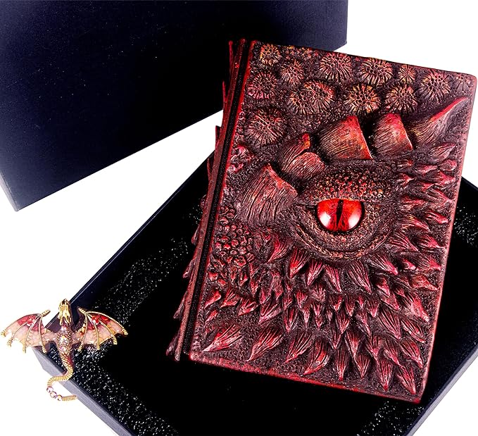 3D Dragon Eye Embossed Journal, Resin Engraving Notebook, Dnd notebook - Image 5