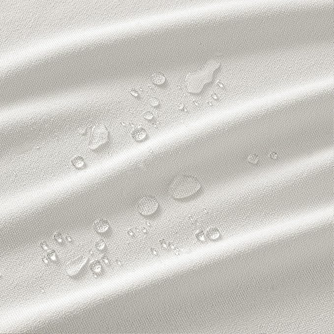 MIULEE White Linen Tablecloth 60x84 Inch Rectangle Table Cloth Waterproof - Image 2