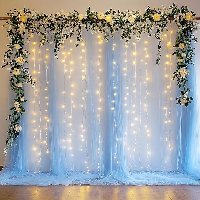 Fomcet Tulle Backdrop Curtains by Fomcet