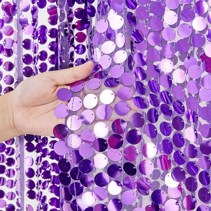 Purple Backdrop 4x8FT Backdrop Curtain - Image 6
