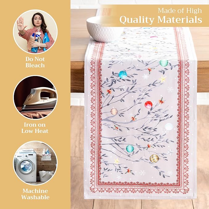 Maison d' Hermine Table Runner 100% Cotton Double Layer Table Runners 72 inches - Image 3