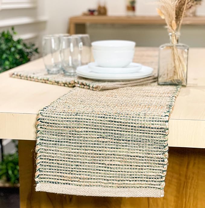 Chardin home Natural Jute Table Runner 13x90 Inch – Vintage Boho Rustic Table - Image 7