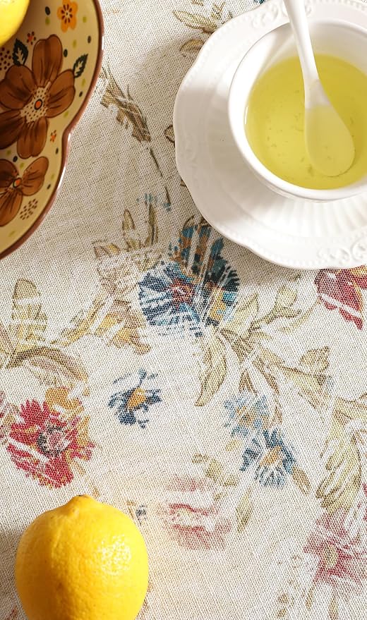 patdrea Designer Small French Rectangle Tablecloth, Decor Floral Table Cover - Image 6