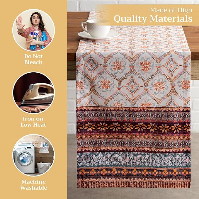 Maison d' Hermine Table Runner 100% Cotton Single Layer Table Runners 72 inches - Image 3