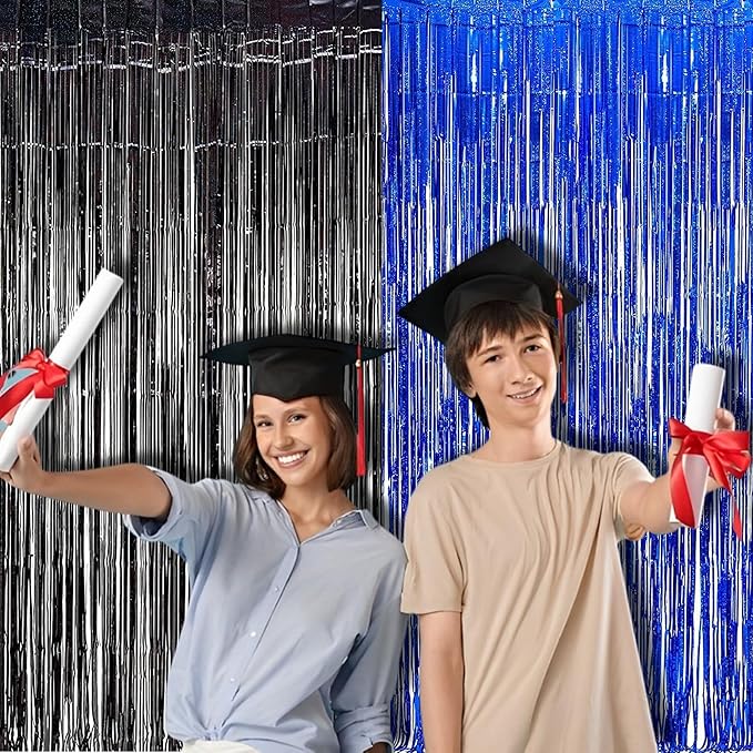 Foil Fringe Curtain Party Decorations - Image 2