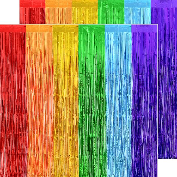 Rainbow Streamers Party Decorations by PatiCool