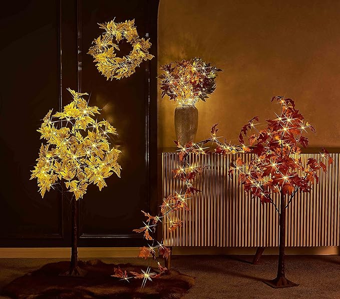 Hairui Lighted Maple Leaf Garland - Image 7