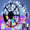 JMEXSUSS 500 LED Color Changing String Lights, 163FT White & Multicolor by JMEXSUSS