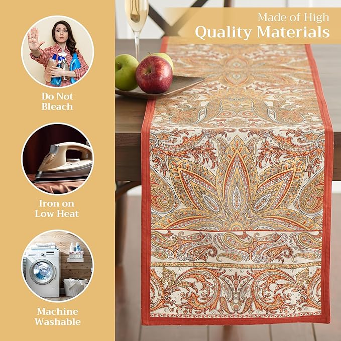 Maison d' Hermine Table Runner 100% Cotton Double Layer Table Runners 72 inches - Image 3