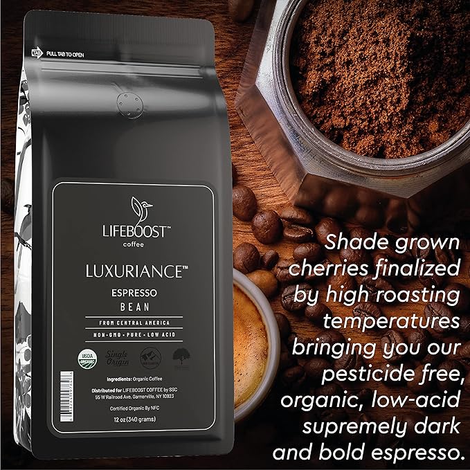 Lifeboost Organic Espresso Beans Whole - Image 2