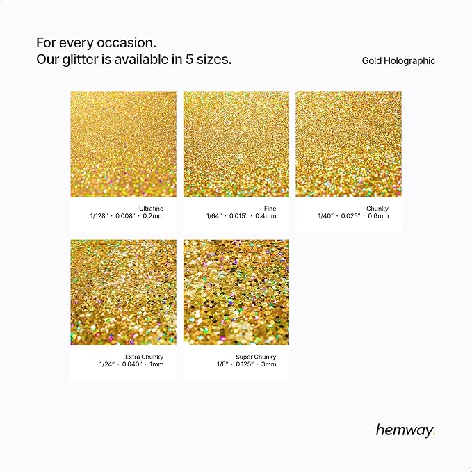 Hemway Biodegradable Glitter Eco Friendly - 100g/3.5oz Bio Cosmetic Safe - Image 3