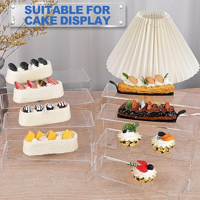 Aheroi Display Risers, Rectangular Acrylic Risers - Image 7
