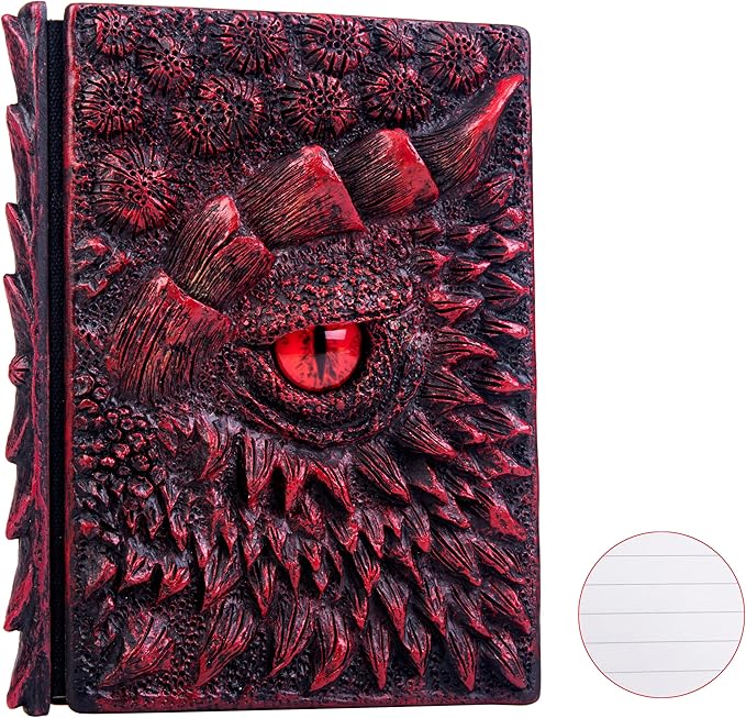 3D Dragon Eye Embossed Journal, Resin Engraving Notebook, Dnd notebook by LZlightactor