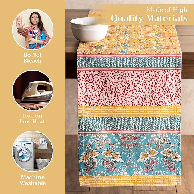 Maison d' Hermine Table runner 100% Cotton Single Layer Table Runners 108 - Image 3