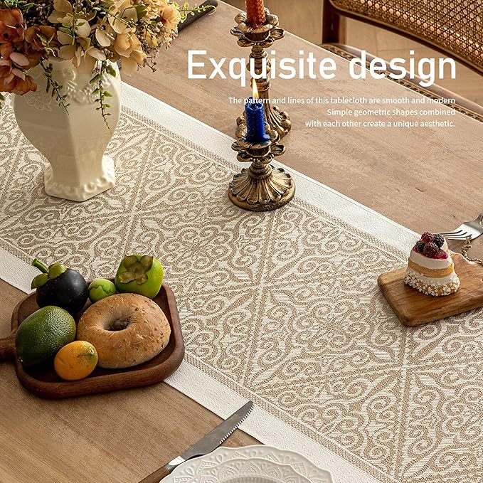 Table Runners 119 Inches, Waterproof Boho Table Runner - Image 5